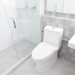 toilet replacement and shower replacement in local home owners home done by signature team or professional remodelers