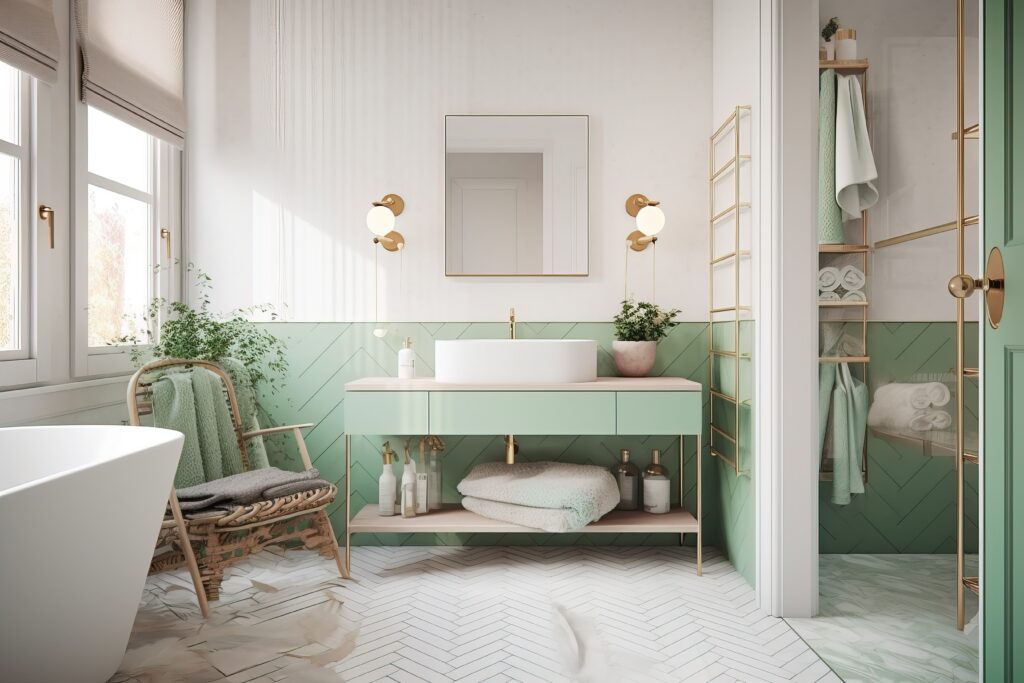 country farm bathroom style