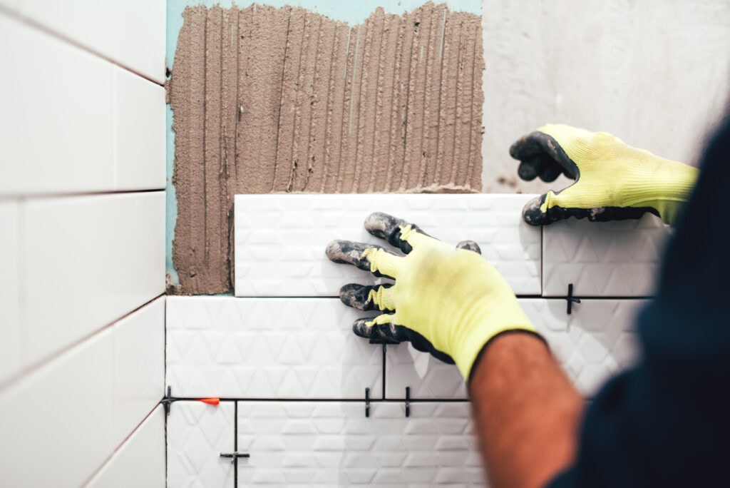 subway tile installation