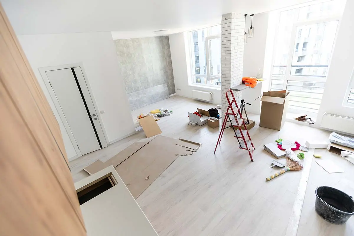 basement remodeling in local home being done by signature team of professionals
