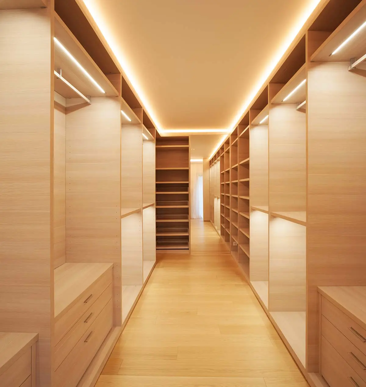 walk in closet - basement storage